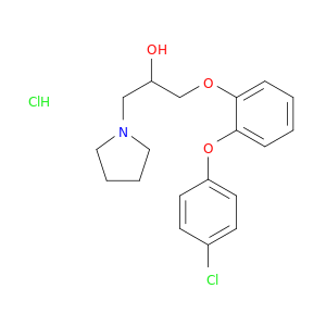 1-Pyrrolidineethanol, a-[[2-(4-chlorophenoxy)phenoxy]methyl]-,hydrochloride (1:1)