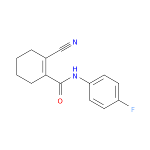 1-Cyclohexene-1-carboxamide, 2-cyano-N-(4-fluorophenyl)-