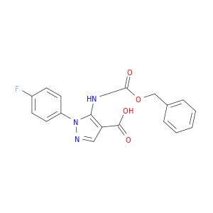 5-(((Benzyloxy)carbonyl)amino)-1-(4-fluorophenyl)-1H-pyrazole-4-carboxylic acid