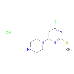 4-氯-2-甲硫基-6-哌嗪-1-基-嘧啶盐酸盐
