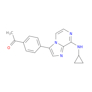 Ethanone, 1-[4-[8-(cyclopropylamino)imidazo[1,2-a]pyrazin-3-yl]phenyl]-