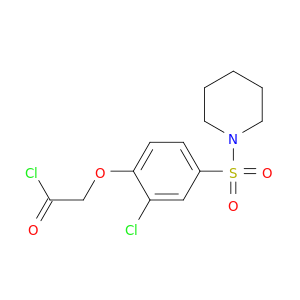 Acetyl chloride, [2-chloro-4-(1-piperidinylsulfonyl)phenoxy]-