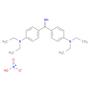 苯甲胺,4,4'-碳酰亚胺酰基[N,N-二乙基-,单硝酸盐