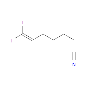 6-Heptenenitrile, 7,7-diiodo-