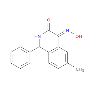 3,4-Isoquinolinedione, 1,2-dihydro-6-methyl-1-phenyl-, 4-oxime, (E)-