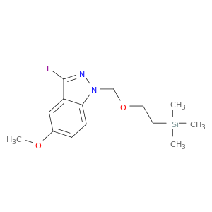 1H-Indazole, 3-iodo-5-methoxy-1-[[2-(trimethylsilyl)ethoxy]methyl]-