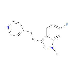1H-Indole, 6-fluoro-3-[2-(4-pyridinyl)ethenyl]-