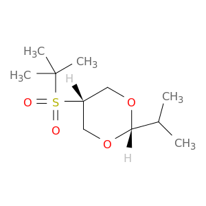1,3-Dioxane, 5-[(1,1-dimethylethyl)sulfonyl]-2-(1-methylethyl)-, cis-