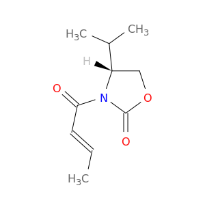 2-Oxazolidinone, 4-(1-methylethyl)-3-[(2E)-1-oxo-2-butenyl]-, (4R)-