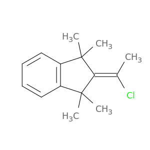 1H-Indene, 2-(1-chloroethylidene)-2,3-dihydro-1,1,3,3-tetramethyl-