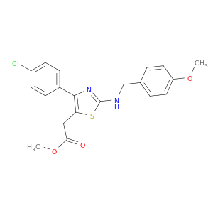 5-Thiazoleacetic acid,4-(4-chlorophenyl)-2-[[(4-methoxyphenyl)methyl]amino]-, methyl ester