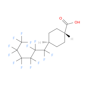 Cyclohexanecarboxylic acid, 4-(tridecafluorohexyl)-, trans-