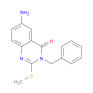 4(3H)-Quinazolinone, 6-amino-2-(methylthio)-3-(phenylmethyl)-