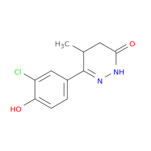3(2H)-Pyridazinone, 6-(3-chloro-4-hydroxyphenyl)-4,5-dihydro-5-methyl-