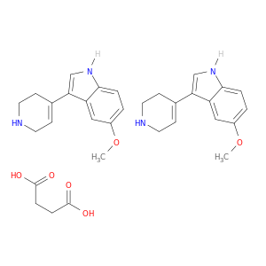 5-甲氧基-3-(1,2,3,6-四氢吡啶-4-基)-1H-吲哚半琥珀酸盐