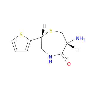 1,4-Thiazepin-5(2H)-one,6-aminotetrahydro-2-(2-thienyl)-, (2R-cis)- (9CI)