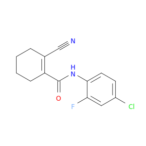 1-Cyclohexene-1-carboxamide, N-(4-chloro-2-fluorophenyl)-2-cyano-