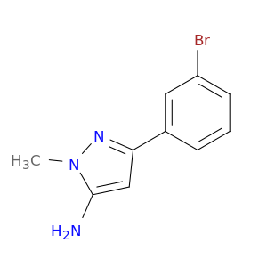3-(3-Bromophenyl)-1-methyl-1H-pyrazol-5-amine