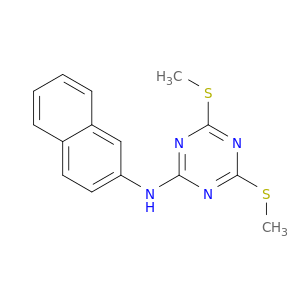 1,3,5-Triazin-2-amine, 4,6-bis(methylthio)-N-2-naphthalenyl-