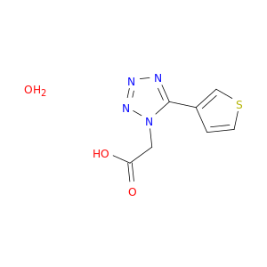 1H-Tetrazole-1-acetic acid, 5-(3-thienyl)-, monohydrate