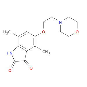 1H-Indole-2,3-dione, 4,7-dimethyl-5-[2-(4-morpholinyl)ethoxy]-