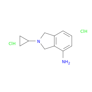 1H-异吲哚-4-胺,2-环丙基-2,3-二氢-,盐酸盐(1：2)