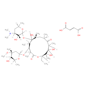 but-2-enedioic acid; (3R,4S,5S,6R,7R,9R,11R,12R,13R,14R)-6-[(2S,3R,4S,6R)-4-dimethylamino-3-hydroxy-6-methyl-oxan-2-yl]oxy-14-ethyl-7,12,13-trihydroxy-4-[(2S,4R,5S,6S)-5-hydroxy-4-methoxy-4,6-dimethyl-oxan-2-yl]oxy-3,5,7,9,11,13-hexamethyl-1-oxacyclotetra