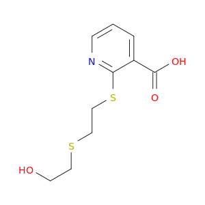 3-Pyridinecarboxylic acid, 2-[[2-[(2-hydroxyethyl)thio]ethyl]thio]-
