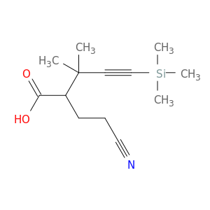 4-Pentynoic acid, 2-(2-cyanoethyl)-3,3-dimethyl-5-(trimethylsilyl)-