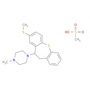 1-甲基-4-(8-(甲硫基)-10,11-二氢二苯并[b,f]thiepin-10-基)哌嗪甲磺酸盐