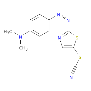 Thiocyanic acid, 2-[[4-(dimethylamino)phenyl]azo]-5-thiazolyl ester
