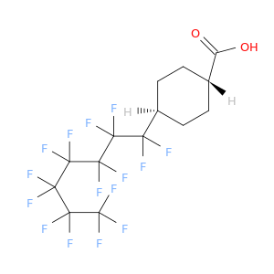 Cyclohexanecarboxylic acid, 4-(pentadecafluoroheptyl)-, trans-