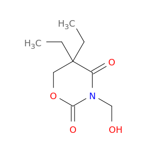 2H-1,3-Oxazine-2,4(3H)-dione, 5,5-diethyldihydro-3-(hydroxymethyl)-