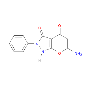 Pyrano[2,3-c]pyrazole-3,4-dione, 6-amino-1,2-dihydro-2-phenyl-