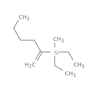 Silane, diethylmethyl(1-methylenepentyl)-
