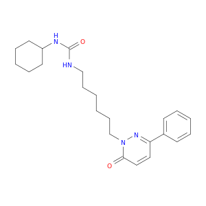 Urea, N-cyclohexyl-N'-[6-(6-oxo-3-phenyl-1(6H)-pyridazinyl)hexyl]-