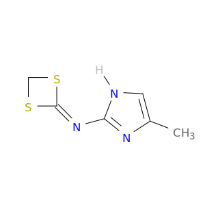1H-Imidazol-2-amine, N-1,3-dithietan-2-ylidene-4-methyl-