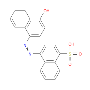 4-[2-(4-羟基-1-萘基)二亚苯基]-1-萘磺酸