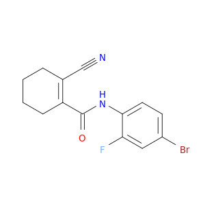 1-Cyclohexene-1-carboxamide, N-(4-bromo-2-fluorophenyl)-2-cyano-