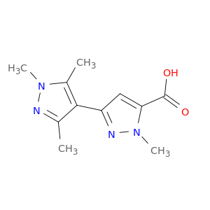 1,1',3',5'-Tetramethyl-1H,1'H-[3,4'-bipyrazole]-5-carboxylic acid