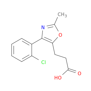 5-Oxazolepropanoic acid, 4-(2-chlorophenyl)-2-methyl-