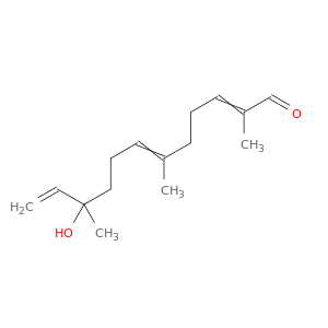 2,6,11-Dodecatrienal, 10-hydroxy-2,6,10-trimethyl-