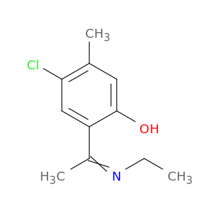 Phenol, 4-chloro-2-[1-(ethylimino)ethyl]-5-methyl-