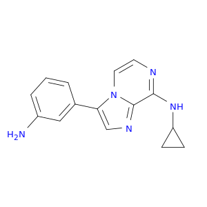 Imidazo[1,2-a]pyrazin-8-amine, 3-(3-aminophenyl)-N-cyclopropyl-