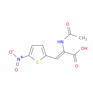 2-Propenoic acid, 2-(acetylamino)-3-(5-nitro-2-thienyl)-, (Z)-