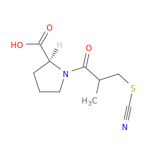 L-Proline, 1-(2-methyl-1-oxo-3-thiocyanatopropyl)-, (S)-
