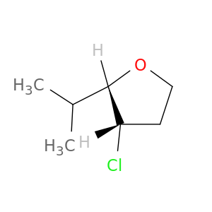 Furan, 3-chlorotetrahydro-2-(1-methylethyl)-, cis-