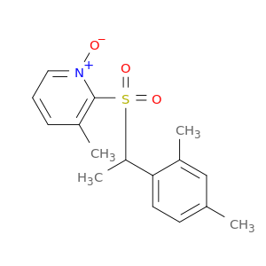 Pyridine, 2-[[1-(2,4-dimethylphenyl)ethyl]sulfonyl]-3-methyl-, 1-oxide