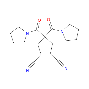 Pyrrolidine, 1,1'-[2,2-bis(2-cyanoethyl)-1,3-dioxo-1,3-propanediyl]bis-