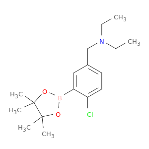 2-Chloro-5-(N,N-diethylaminomethyl)phenylboronic acid, pinacol ester